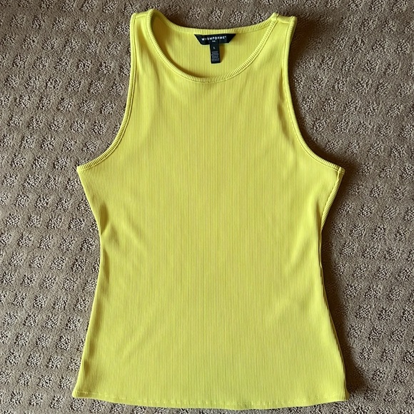 White House Black Market Tops - White House Black Market FORME Ribbed High Neck Tank